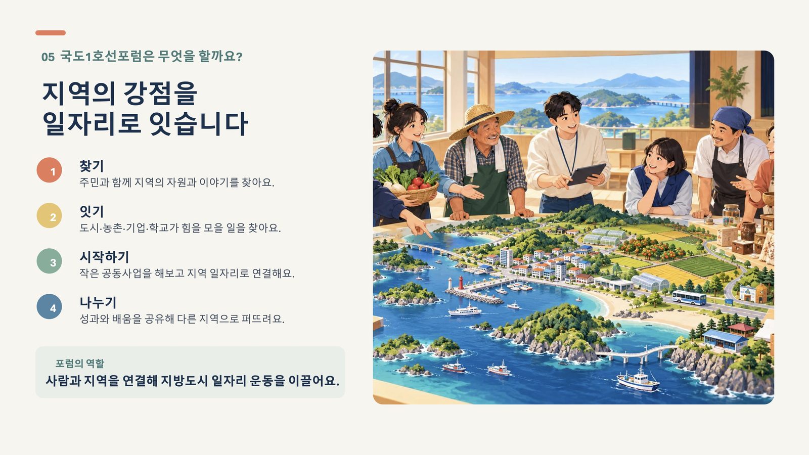 05 지역의 강점을 일자리로 잇습니다